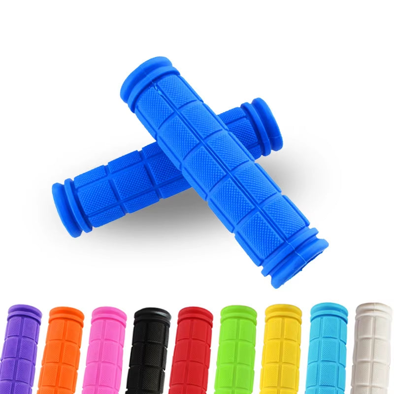 1Pair Bicycle Handlebar Grips Anti-Skid Bike Handle Bar Grips Rubber Covers Fixed Gear BMX MTB Mountain Bike Bicycle Accessories